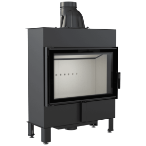Kominek powietrzny KRATKI LUCY SLIM 10 kW Ø 160 double glass