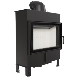 Kominek powietrzny stalowy KRATKI LUCY SLIM 10 kW Ø 160