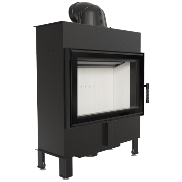 Kominek powietrzny stalowy KRATKI LUCY SLIM 10 kW Ø 160