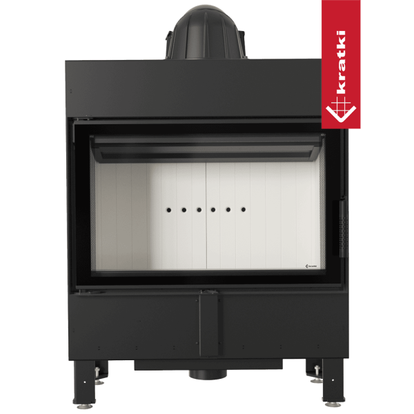 Kominek powietrzny stalowy KRATKI LUCY SLIM 10 kW Ø 160