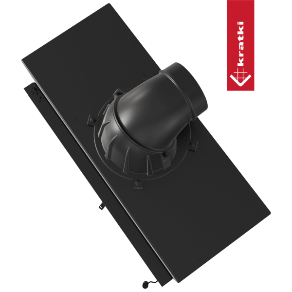 Kominek powietrzny stalowy KRATKI LUCY SLIM 10 kW Ø 160