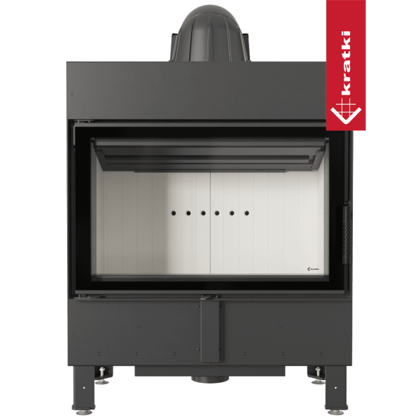 Kominek powietrzny stalowy KRATKI LUCY 14 kW Ø 200