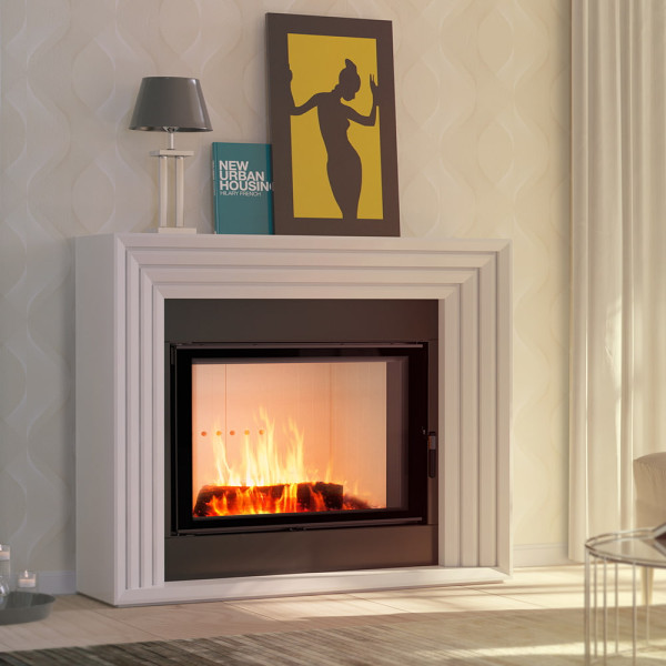 Kominek powietrzny stalowy KRATKI LUCY 15 kW Ø 200