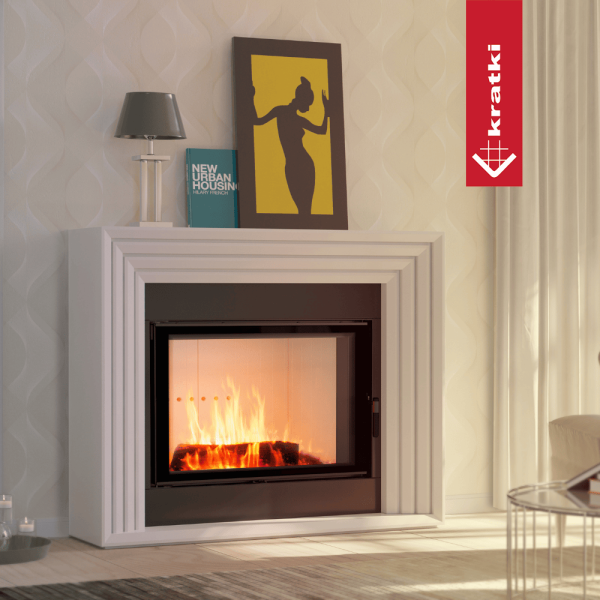 Kominek powietrzny stalowy KRATKI LUCY 15 kW Ø 200