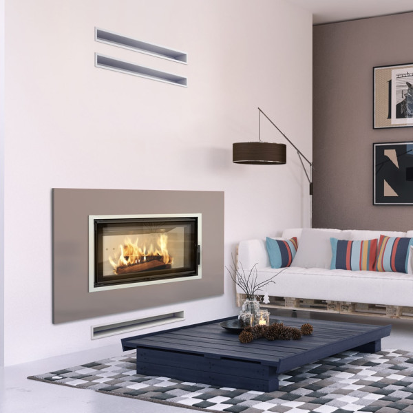 Kominek powietrzny stalowy KRATKI LUCY 16 kW Ø 200