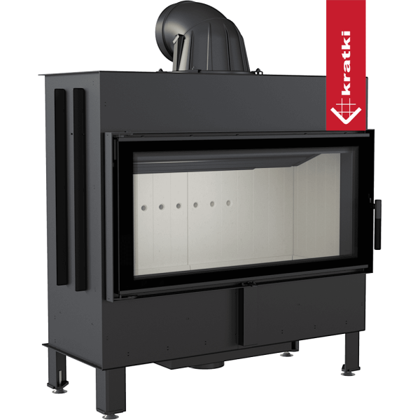 Kominek powietrzny stalowy KRATKI LUCY 16 kW Ø 200