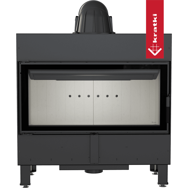 Kominek powietrzny stalowy KRATKI LUCY 16 kW Ø 200