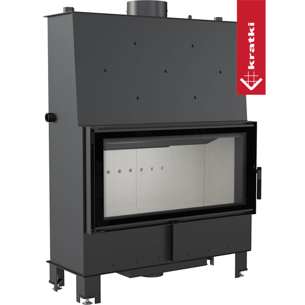 Kominek z płaszczem wodnym KRATKI LUCY 20 kW Ø 200