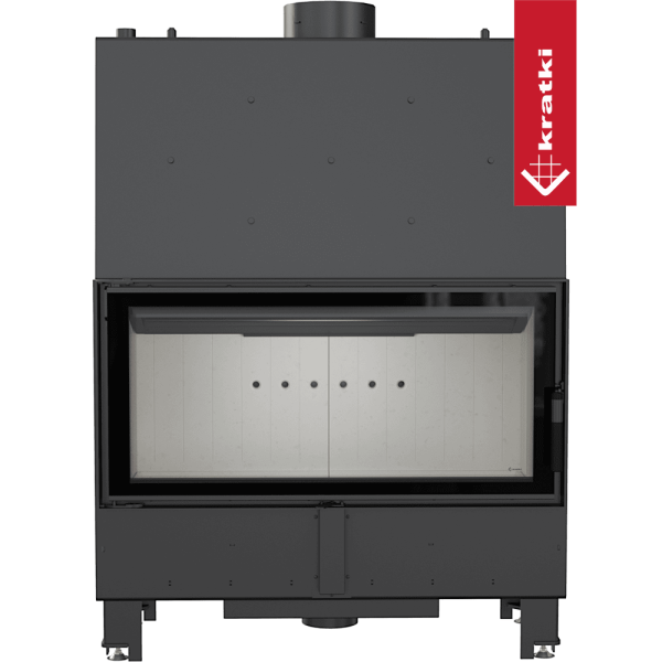 Kominek z płaszczem wodnym KRATKI LUCY 20 kW Ø 200