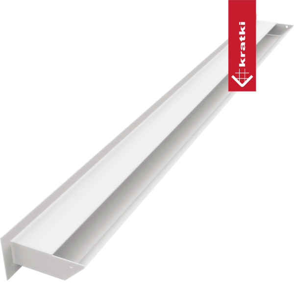 Kratka wentylacyjna kominkowa LUFT 6x100 biała Slim