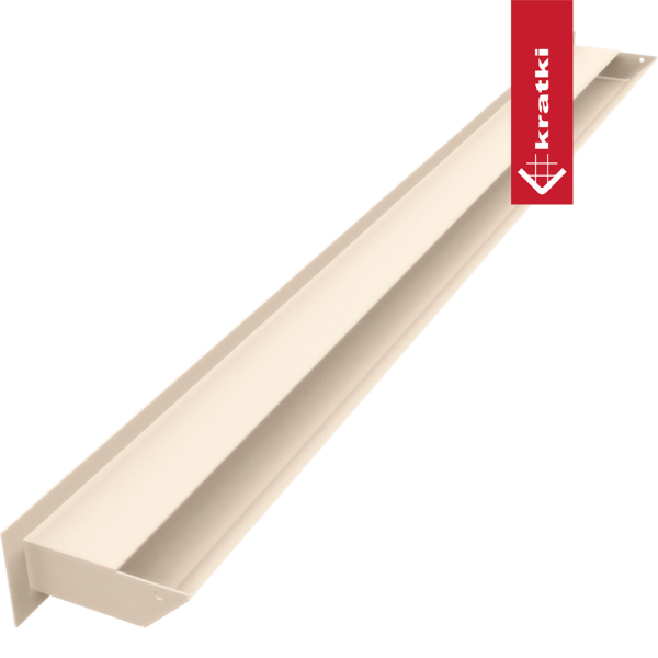 Kratka wentylacyjna kominkowa LUFT 6x100 kremowa Slim
