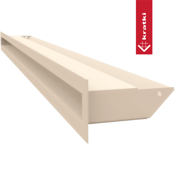 Kratka wentylacyjna kominkowa LUFT 6x100 kremowa Slim