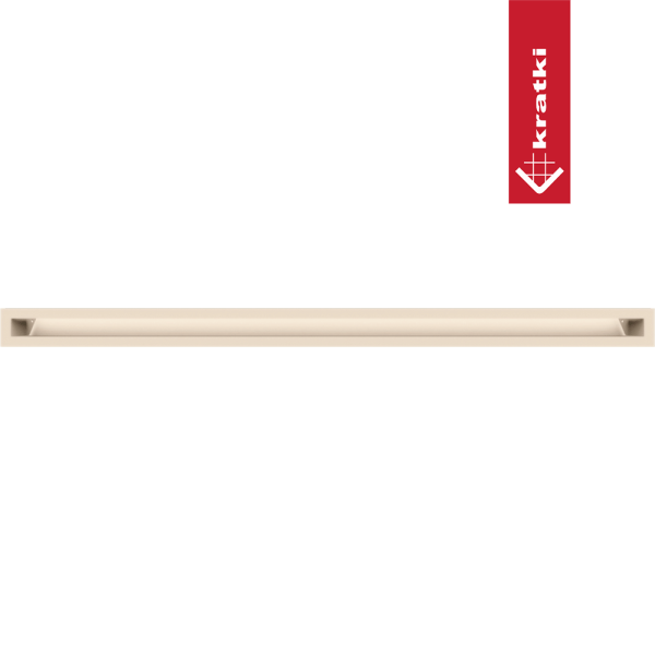 Kratka wentylacyjna kominkowa LUFT 6x100 kremowa Slim