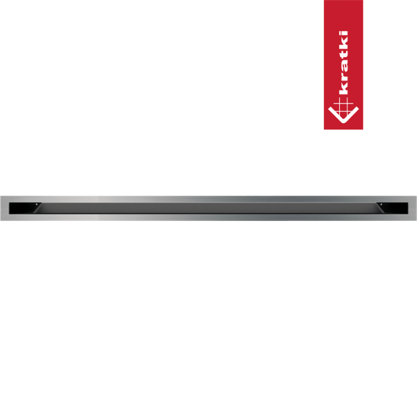 Kratka wentylacyjna kominkowa LUFT 6x100 szlifowana Slim