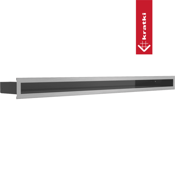 Kratka wentylacyjna kominkowa LUFT 6x100 szlifowana Slim