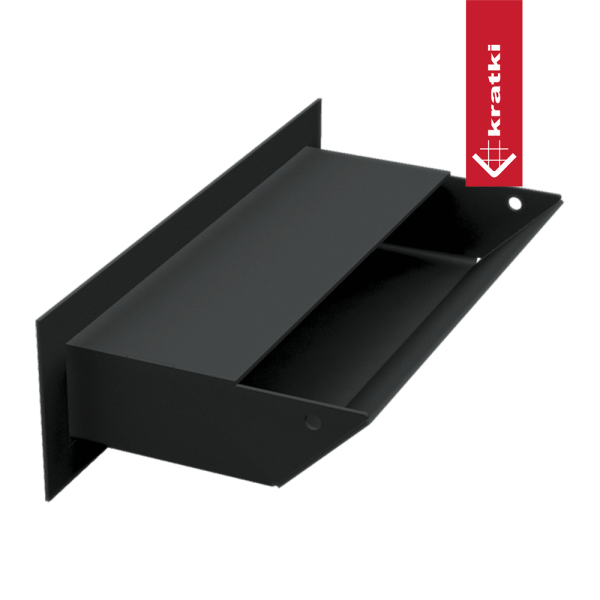 Kratka wentylacyjna kominkowa LUFT 6x20 czarna Slim