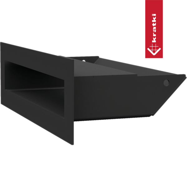 Kratka wentylacyjna kominkowa LUFT 6x20 czarna Slim