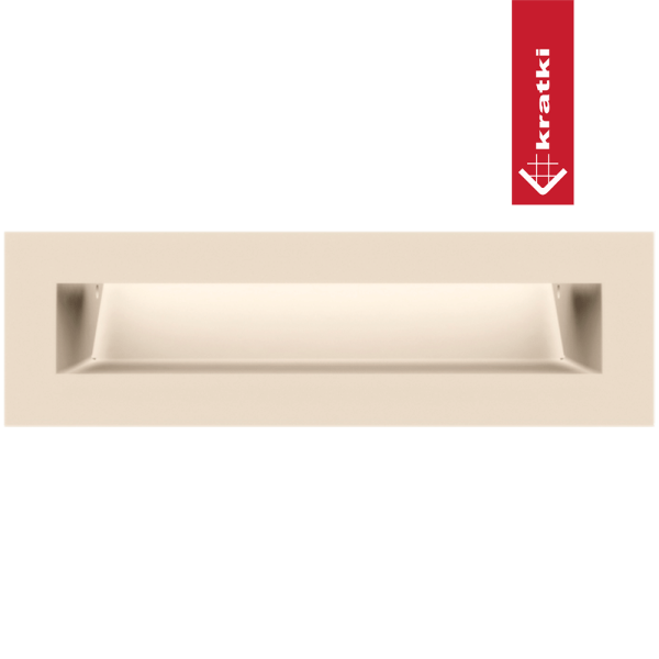 Kratka wentylacyjna kominkowa LUFT 6x20 kremowa Slim