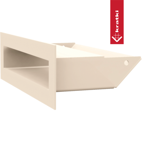 Kratka wentylacyjna kominkowa LUFT 6x20 kremowa Slim