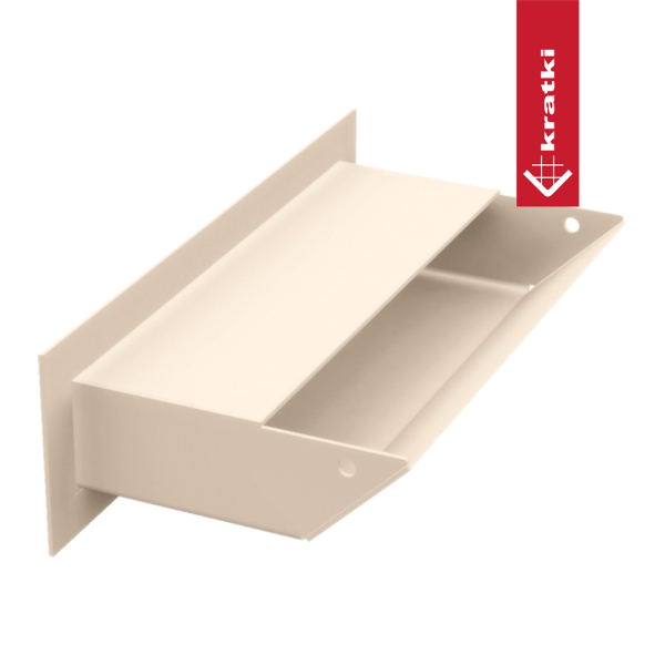 Kratka wentylacyjna kominkowa LUFT 6x20 kremowa Slim