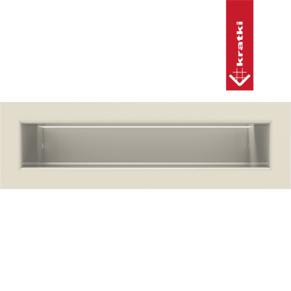 Kratka wentylacyjna kominkowa LUFT 6x20 kremowa Slim