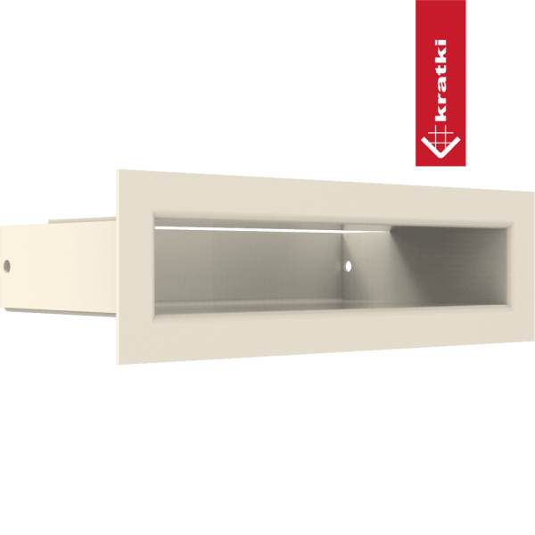 Kratka wentylacyjna kominkowa LUFT 6x20 kremowa Slim