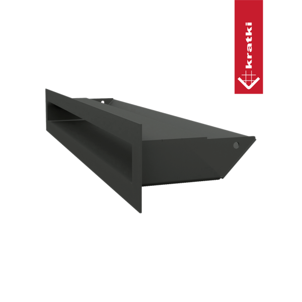 Kratka wentylacyjna kominkowa LUFT 6x40 czarna
