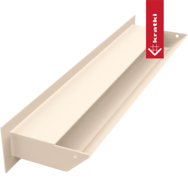 Kratka wentylacyjna kominkowa LUFT 6x40 kremowa Slim