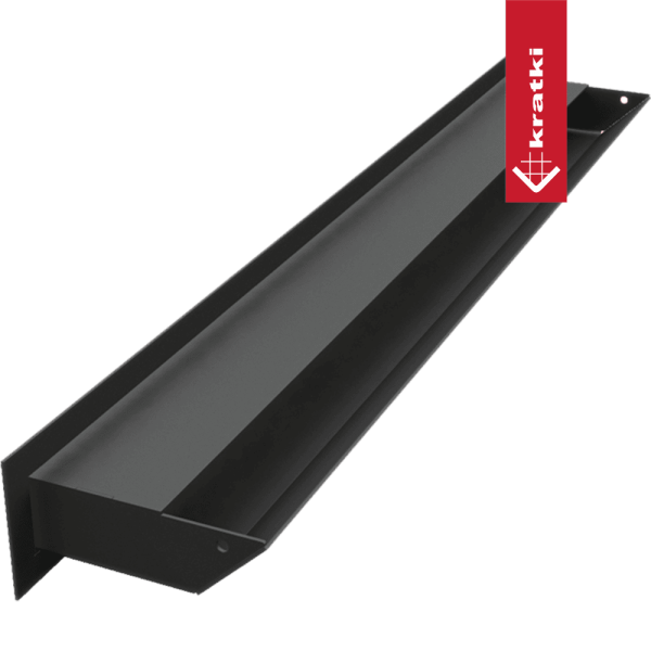 Kratka wentylacyjna kominkowa LUFT 6x60 czarna Slim