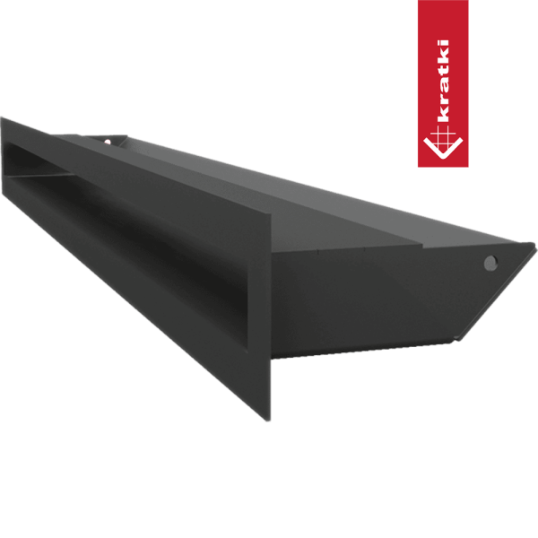 Kratka wentylacyjna kominkowa LUFT 6x60 czarna Slim