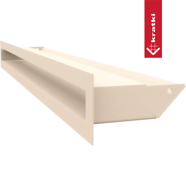 Kratka wentylacyjna kominkowa LUFT 6x60 kremowa Slim