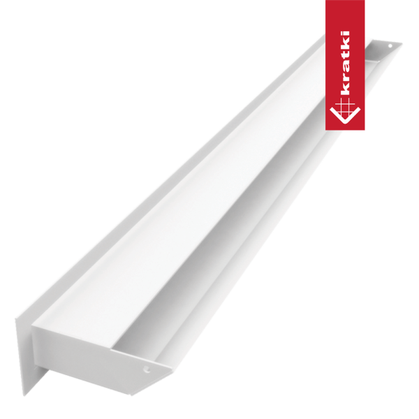 Kratka wentylacyjna kominkowa LUFT 6x80 biała Slim