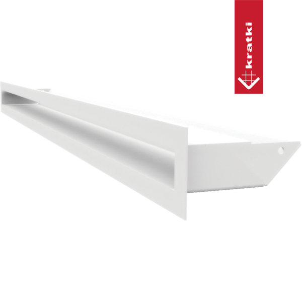 Kratka wentylacyjna kominkowa LUFT 6x80 biała Slim