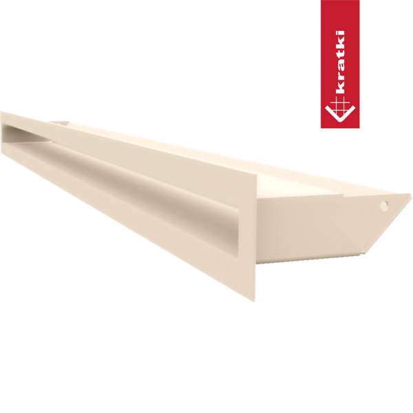 Kratka wentylacyjna kominkowa LUFT 6x80 kremowa Slim