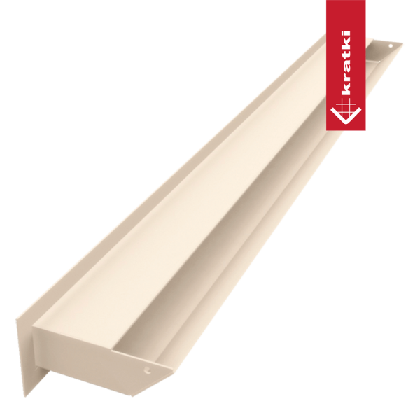 Kratka wentylacyjna kominkowa LUFT 6x80 kremowa Slim