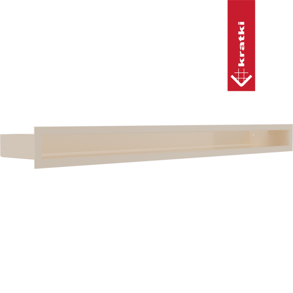 Kratka wentylacyjna kominkowa LUFT 6x80 kremowa Slim