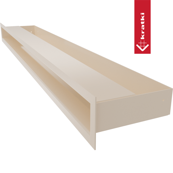 Kratka wentylacyjna kominkowa LUFT 6x80 kremowa Slim