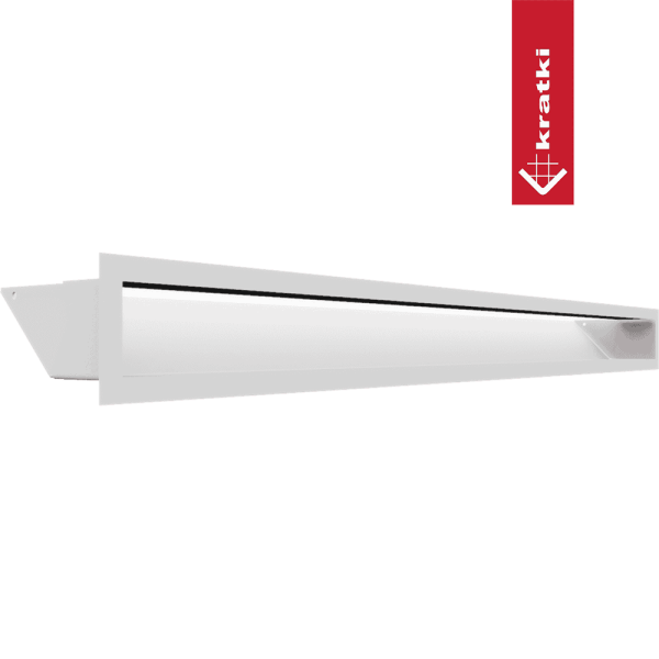 Kratka wentylacyjna kominkowa LUFT 9x100 biała Slim