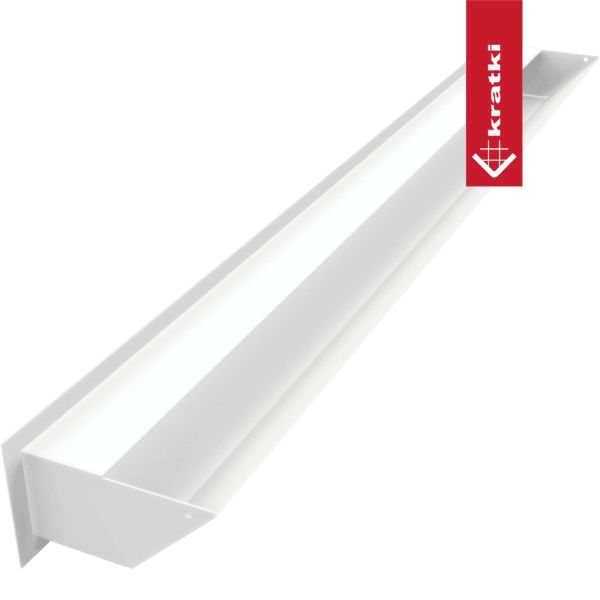 Kratka wentylacyjna kominkowa LUFT 9x100 biała Slim