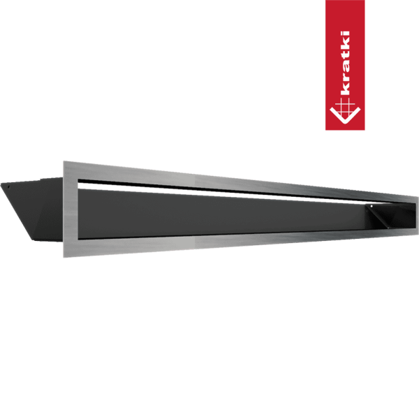 Kratka wentylacyjna kominkowa LUFT 9x100 szlifowana Slim