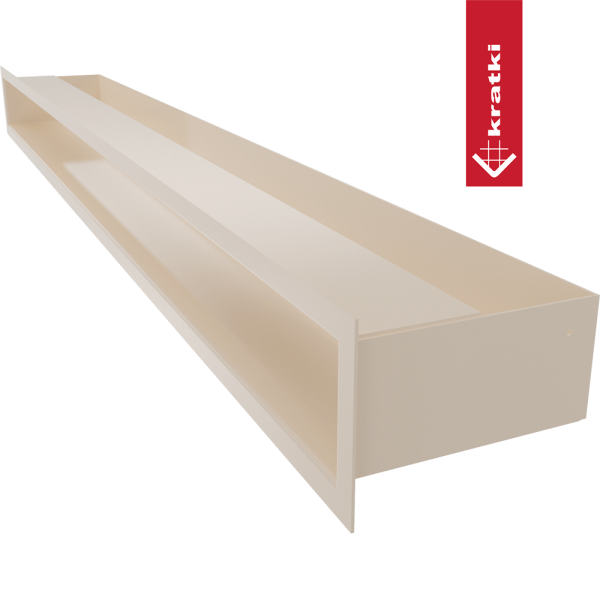 Kratka wentylacyjna kominkowa LUFT 9x100 kremowa Slim