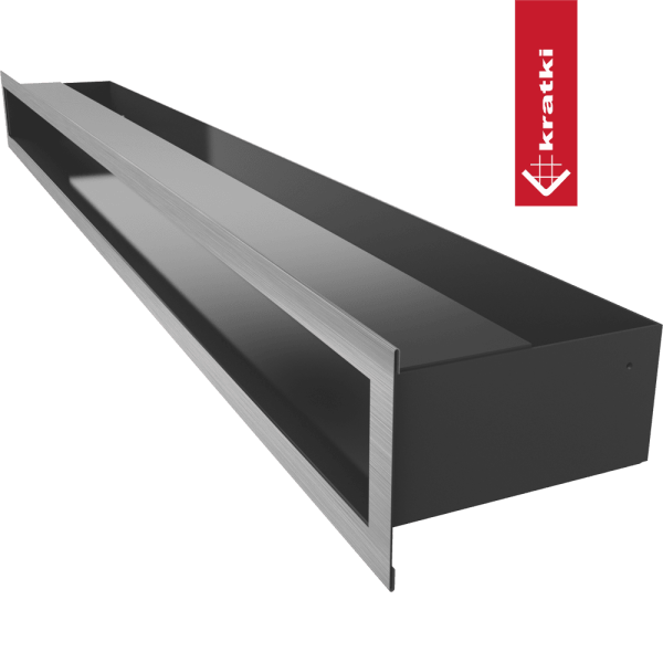 Kratka wentylacyjna kominkowa LUFT 9x100 szlifowana Slim