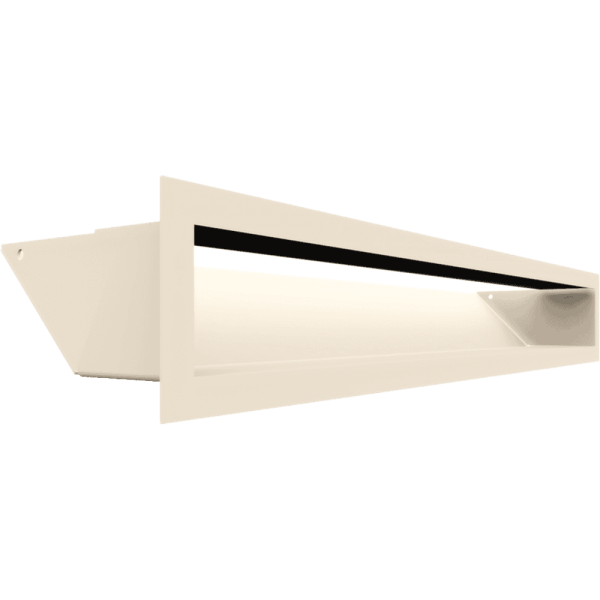 Kratka wentylacyjna kominkowa LUFT 9x60 kremowa Slim