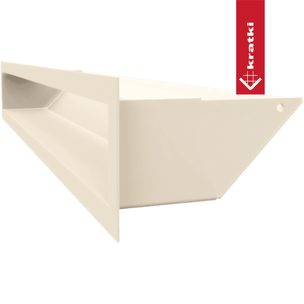 Kratka wentylacyjna kominkowa LUFT 9x60 kremowa Slim