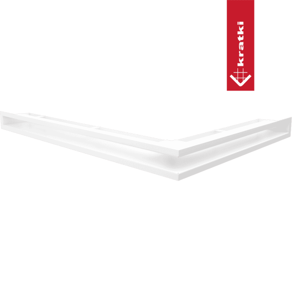 Kratka wentylacyjna kominkowa LUFT narożny lewy 76,6x54,7x6 Slim