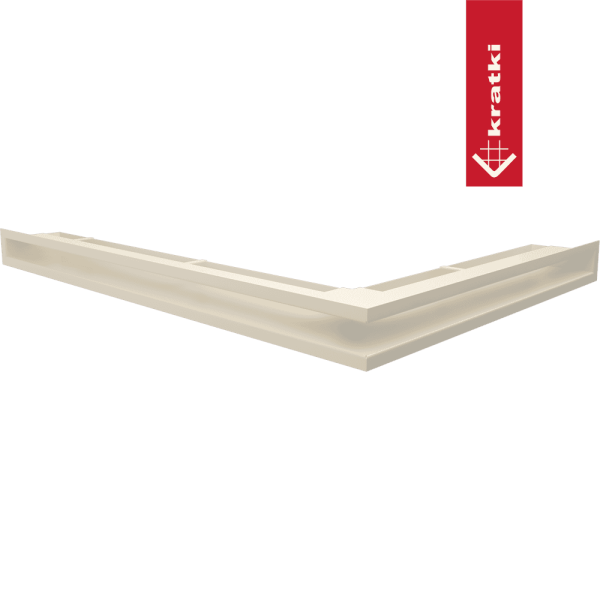 Kratka kominkowa LUFT lewy 76,6x54,7x6 krem Slim