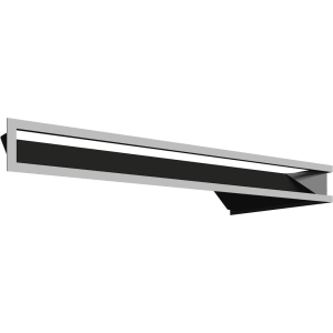 Kratka kominkowa LUFT lewy 80x40x9 szlifowana Slim
