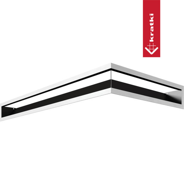 Kratka kominkowa LUFT lewy 80x40x9 szlifowana Slim