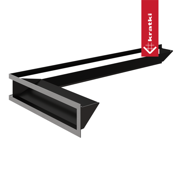 Kratka kominkowa LUFT lewy 80x40x9 szlifowana Slim