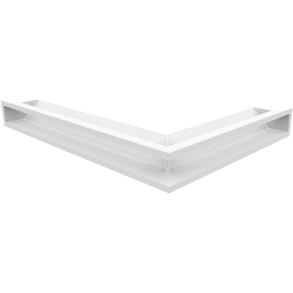 Kratka LUFT narożny lewy 76,6x54,7x9 biała Slim